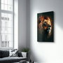 Wallity SPR-1291 Pintura Decorativa de Vidrio Templado Multicolor 46 x 72 cm